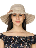 FabSeasons Long Brim Beach and Sun Hat / caps for Women & Girls