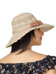 FabSeasons Long Brim Beach and Sun Hat / caps for Women & Girls