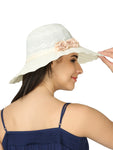 FabSeasons Long Brim Beach and Sun Hat / caps for Women & Girls