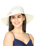 FabSeasons Long Brim Beach and Sun Hat / caps for Women & Girls