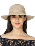 FabSeasons Long Brim Beach and Sun Hat / caps for Women & Girls