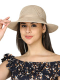 FabSeasons Long Brim Beach and Sun Hat / caps for Women & Girls