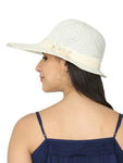 FabSeasons Long Brim Beach and Sun Hat / caps for Women & Girls