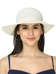 FabSeasons Long Brim Beach and Sun Hat / caps for Women & Girls