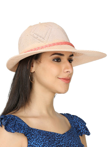 FabSeasons Long Brim Beach and Sun Hat / caps for Women & Girls