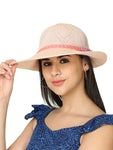 FabSeasons Long Brim Beach and Sun Hat / caps for Women & Girls