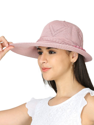 FabSeasons Long Brim Beach and Sun Hat / caps for Women & Girls