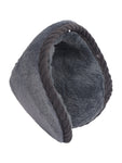FabSeasons outdoor earmuff / ear earmer / ear cap with faux fur on the inside for Men & Women