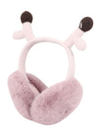 FabSeasons Winter Outdoors Foldable Ear Muffs / Warmer for Girls and Women with cute Horns for protection from Cold