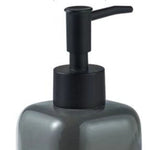 FabSeasons Glossy Grey Solid Ceramic Soap Dispenser, 300 ML