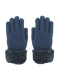 FabSeasons Acrylic warm Woolen Winter dotted print knit cold weather fleece wool Gloves for Boys & Girls, fits for 7-14 years