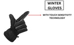 FabSeasons Warm Winter Gloves, Water resistant, Mobile Touch enabled, windproof for hiking, driving, running & outdoors for Men & Women