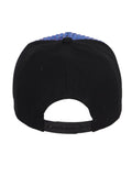 FabSeasons Studs Bling Flat Hip Hop Cap (Blue)