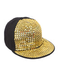 FabSeasons Studs Bling Flat Hip Hop Cap Unisex