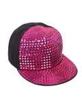 FabSeasons Studs Bling Flat Hip Hop Cap Unisex