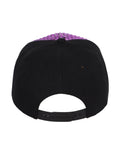 FabSeasons Studs Bling Flat Hip Hop Cap (Purple)