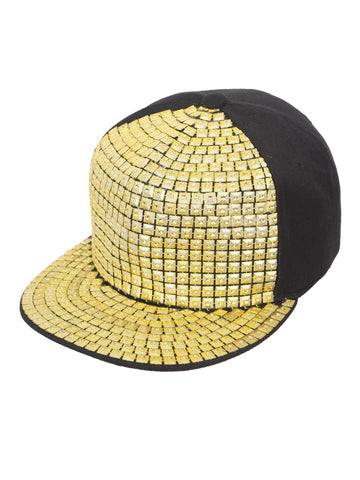 FabSeasons Studs Bling Flat Hip Hop Cap