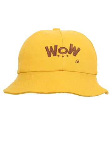 FabSeasons WoW Kids Cotton Bucket Cap/Hat for Sun Protection with Inner Elastic (3-8 Years)