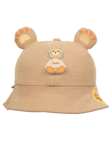 FabSeasons BabyBear Kids Cotton Bucket Cap/Hat for Sun Protection (1-3 Years)