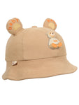 FabSeasons BabyBear Kids Cotton Bucket Cap/Hat for Sun Protection (1-3 Years)