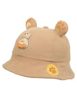 FabSeasons BabyBear Kids Cotton Bucket Cap/Hat for Sun Protection (1-3 Years)