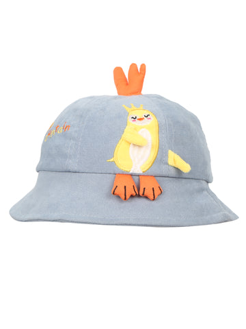 FabSeasons Chicken Cotton Bucket Hat/Cap for Boys & Girls (1-4 Years, 50 cm Circumference)