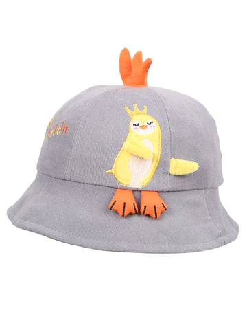 FabSeasons Chicken Cotton Bucket Hat/Cap for Boys & Girls (1-4 Years, 50 cm Circumference)