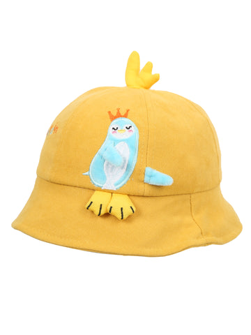 FabSeasons Chicken Cotton Bucket Hat/Cap for Boys & Girls (1-4 Years, 50 cm Circumference)