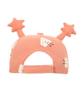 FabSeasons Cotton Cap for Boys & Girls with Antler, Fits for 1-4 years kids, Velcro adjustment at back