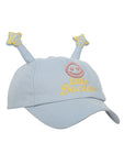 FabSeasons Cotton Cap for Boys & Girls with Antler, Fits for 1-4 years kids, Velcro adjustment at back