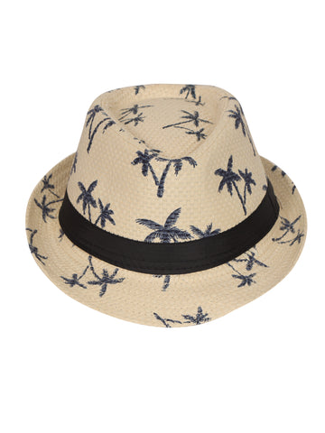 FabSeasons Printed Beach Fedora Hat / cap for Men & Women