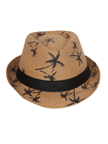 FabSeasons Printed Beach Fedora Hat / cap for Men & Women