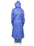 FabSeasons Waterproof abstract printed Long / Full Raincoat for women with adjustable Hood. Pack contains Top and Storage Bag