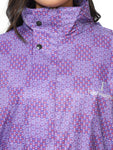 FabSeasons Waterproof printed Long / Full Raincoat for women with adjustable Hood. Pack contains Top and Storage Bag