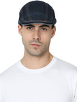 FabSeasons Unisex Washed / Faded Denim / Jeans Cotton Flat Golf Caps / Hats for men & Women