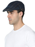 FabSeasons Unisex Washed / Faded Denim / Jeans Cotton Flat Golf Caps / Hats for men & Women