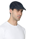 FabSeasons Unisex Washed / Faded Denim / Jeans Cotton Flat Golf Caps / Hats for men & Women