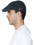 FabSeasons Unisex Washed / Faded Denim / Jeans Cotton Flat Golf Caps / Hats for men & Women