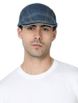 FabSeasons Unisex Washed / Faded Denim / Jeans Cotton Flat Golf Caps / Hats for men & Women