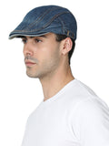 FabSeasons Unisex Washed / Faded Denim / Jeans Cotton Flat Golf Caps / Hats for men & Women