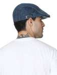 FabSeasons Unisex Washed / Faded Denim / Jeans Cotton Flat Golf Caps / Hats for men & Women