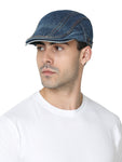 FabSeasons Unisex Washed / Faded Denim / Jeans Cotton Flat Golf Caps / Hats for men & Women