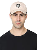 FabSeasons Black Solid Cotton Unisex Baseball Summer Cap & Hat with Adjustable Buckle