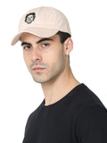 FabSeasons Black Solid Cotton Unisex Baseball Summer Cap & Hat with Adjustable Buckle