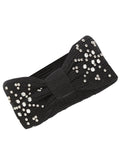 FabSeasons Studded Acrylic Woolen Skull Stretch headband / ear warmer / cap / Hair Accessory for women & Girls for winters