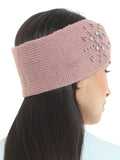 FabSeasons Studded Acrylic Woolen Skull Stretch headband / ear warmer / cap / Hair Accessory for women & Girls for winters