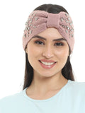 FabSeasons Studded Acrylic Woolen Skull Stretch headband / ear warmer / cap / Hair Accessory for women & Girls for winters