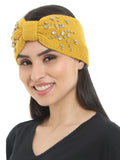 FabSeasons Studded Acrylic Woolen Skull Stretch headband / ear warmer / cap / Hair Accessory for women & Girls for winters