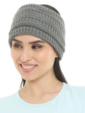 FabSeasons Acrylic Woolen Skull Stretch headband / ear warmer / cap / Hair Accessory for women & Girls for winters