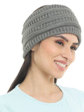 FabSeasons Acrylic Woolen Skull Stretch headband / ear warmer / cap / Hair Accessory for women & Girls for winters